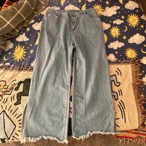 SHEIN embellished jeans